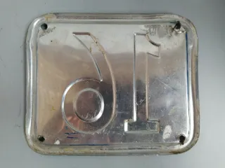 Antigua Chapa Metálica de Número de Calle