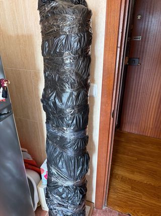 Suelo Goma Negro Antideslizante 2 rollos de 5 mt