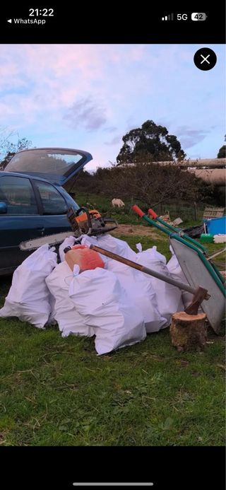 Leña para chimenea o barbacoa