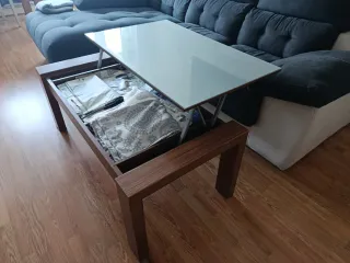 Mesa de salón y mesa de centro de madera