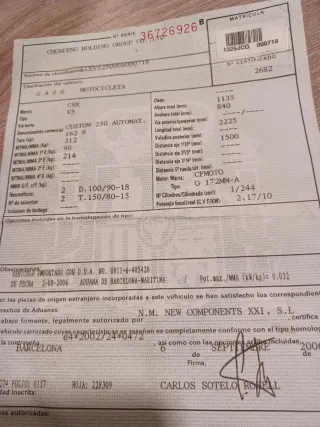 Moto Chopper CSR Automática