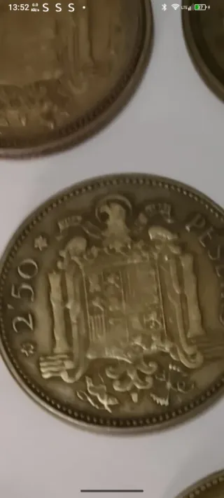 Monedas 2,50 Pesetas