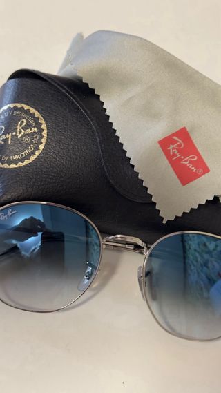 Gafas Ray-Ban Plateadas y Azules