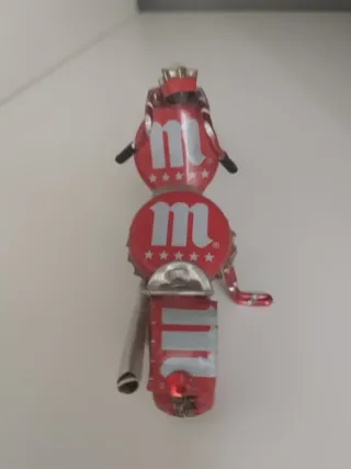 Moto decorativa chapas cerveza