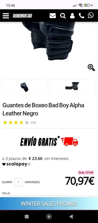 Guantes de boxeo Bad Boy 16oz