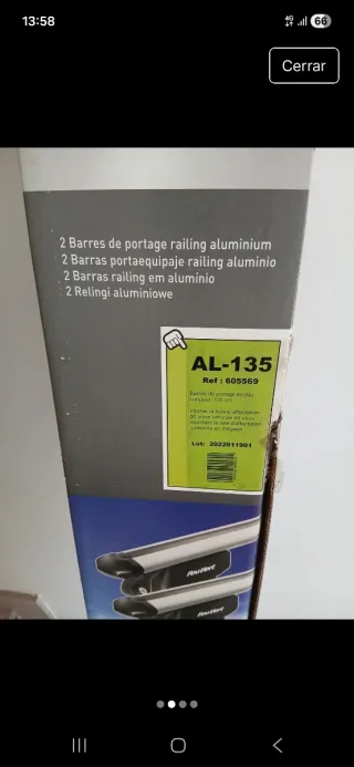 Barras portaequipajes Feu Vert Para ford kuga 2009