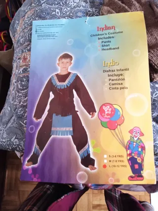 Disfraz indio niño