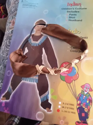 Disfraz indio niño