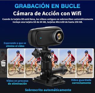 Cámara de Acción WiFi 4K