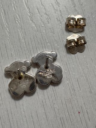 Pendientes Oso Tous Plata
