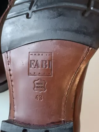Fabi stivaletti vera pelle marrone Tg 43