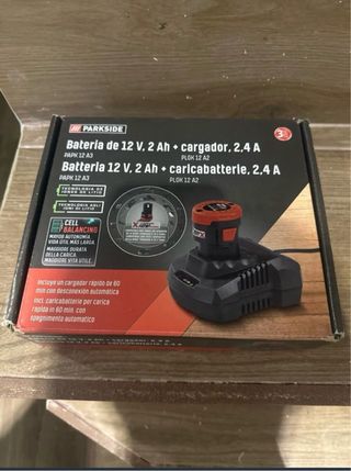 Batería Parkside 12V 2Ah + Cargador 2.4A