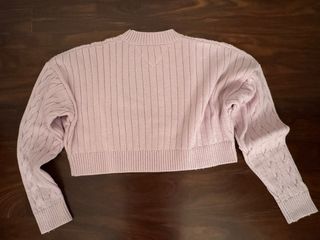 Maglione Crop Tommy Hilfiger Rosa - Donna