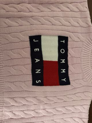 Maglione Crop Tommy Hilfiger Rosa - Donna