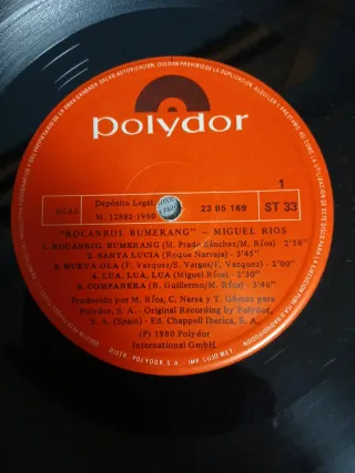 Vinilo Miguel Ríos - Rock and Roll Bumerang