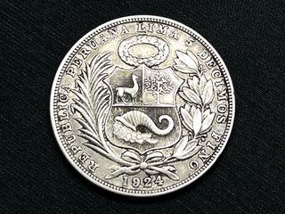 1 Sol 1924 Perú Plata