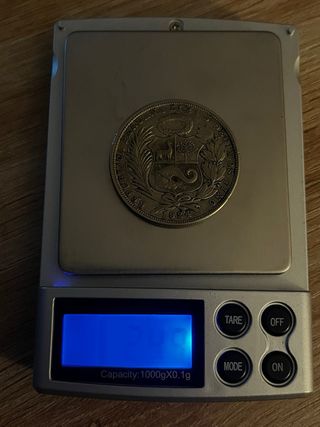 1 Sol 1924 Perú Plata