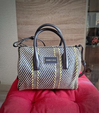 Bolso Bimba y Lola negro y multicolor