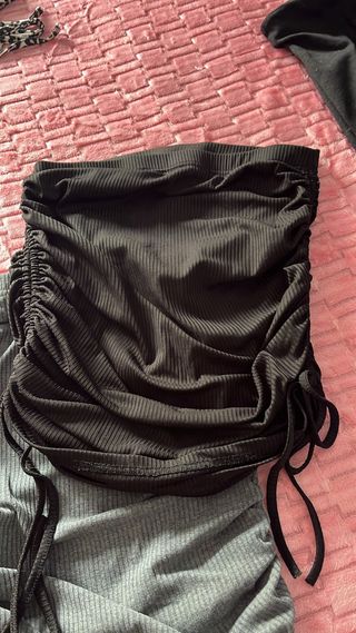 Faldas fruncidas de tubo