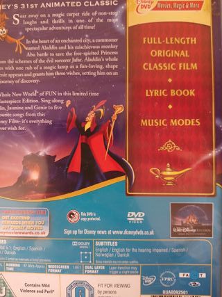4 DVDs Disney Clásicos (Inglés)