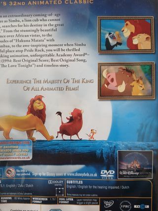 4 DVDs Disney Clásicos (Inglés)
