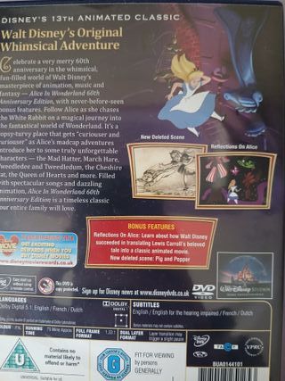 4 DVDs Disney Clásicos (Inglés)