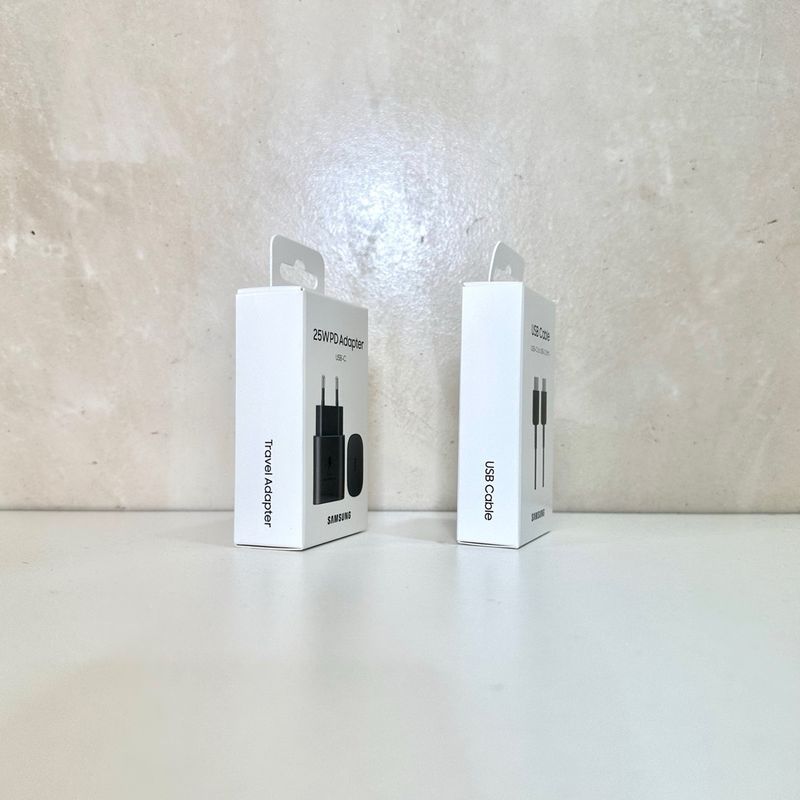 Cargador Samsung 25W con cable Negro Ultrarápido afbeelding 2