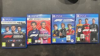 Pack F1 PS4 (2018, 2020, 2021 y 22) | 4 juegos | 3