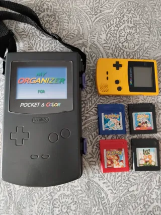 Nintendo GameBoy Color Amarillo + 4 juegos + funda
