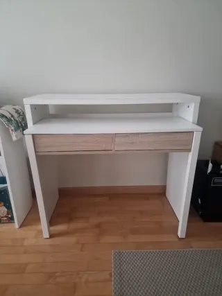 Mesa Escritorio Estudio Consola Blanca