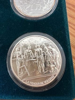 Colección 4 Monedas Plata Velázquez