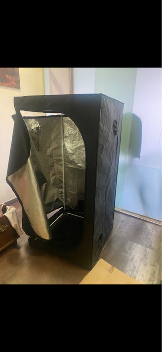 Armario de cultivo interior,filtro y luz led inclu