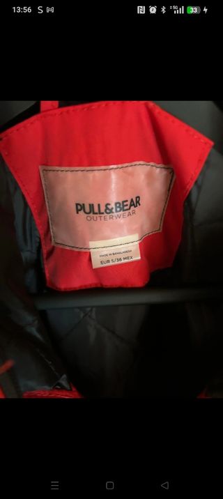 Chaquetón pull and bear