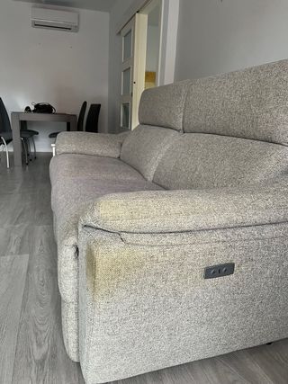 Sofá relax motorizado 3 plazas