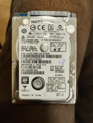 HGST 500GB HDD SATA 5400RPM