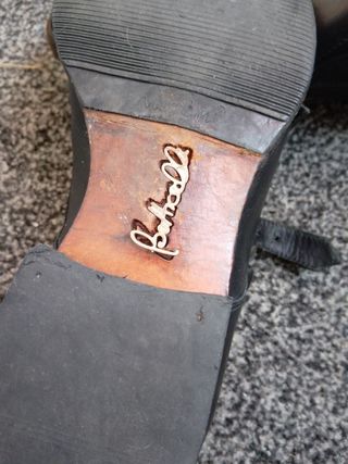 Botticelli Vintage Monk Strap Scarpe 40 pelle