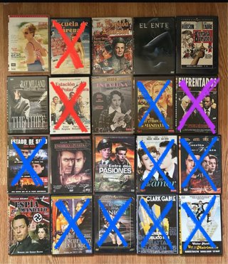 DVDs en buen estado. Precio por unidad.