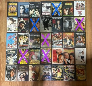 DVDs en buen estado. Precio por unidad.