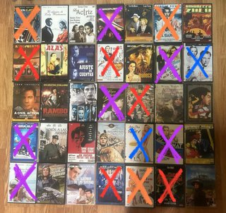 DVDs en buen estado. Precio por unidad.