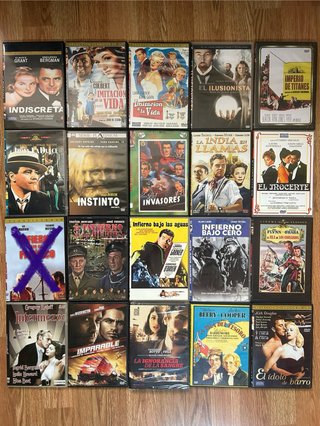 2) DVDs en buen estado. Precio por unidad.