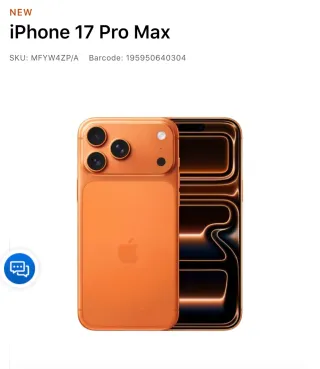 iPhone 17 Pro Max Plata