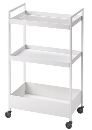 Carrito Ikea auxiliar blanco con ruedas