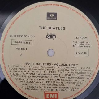 The Beatles - Past Masters - Vol. One & Two LP