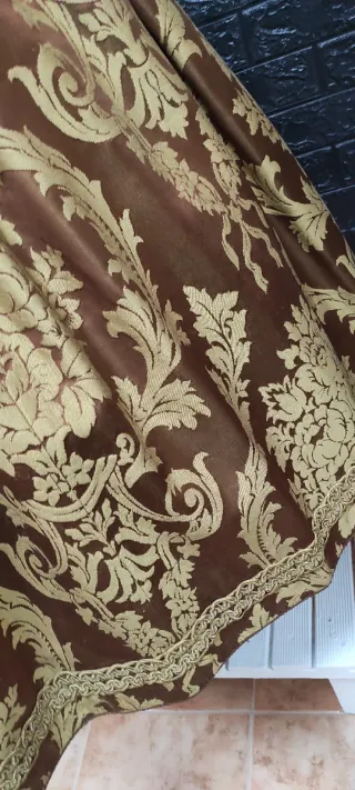 Falda Fallera Marrón y Dorada