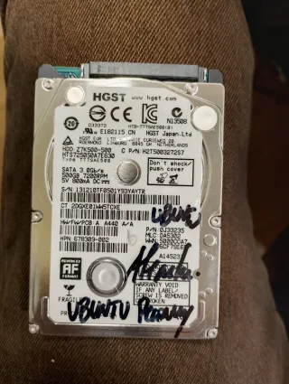 HGST 500GB HDD SATA 3.0Gb/s 7200RPM