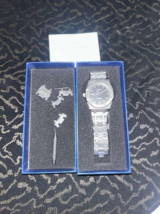Reloj PIN TIME Negro y Plateado PRECIO NEGOCIABLE
