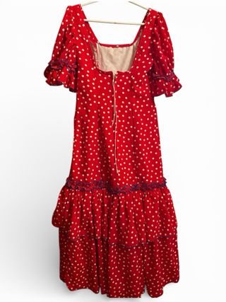 Traje Flamenca Lunares Rojo