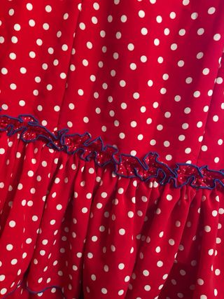 Traje Flamenca Lunares Rojo