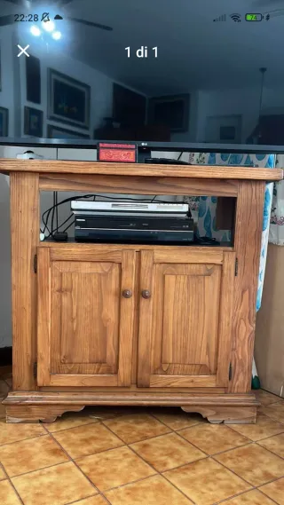 Mobile TV in legno marrone