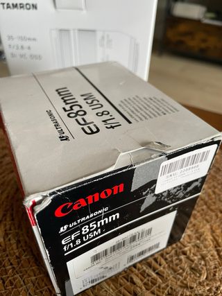 Objetivo Canon EF 85mm f/1.8 USM
